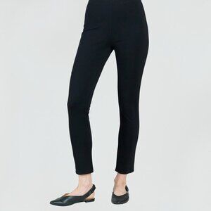 CLARA SUNWOO Signature Straight Leg Pant M Black Minimalist Travel Capsule Knit